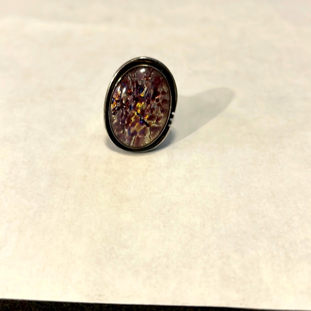 Handcrafted quartz gemstone ring. Beautiful detailed design.